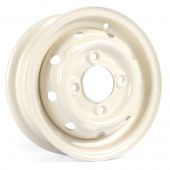 Cooper S 3.5" x 10" Steel Wheel - Old English White