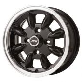 5 x 12 Minilight Wheel - Black/Polished Rim