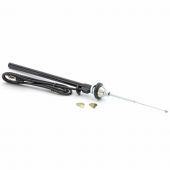 AE706 Mini replacement chrome aerial, front left wing fitting.