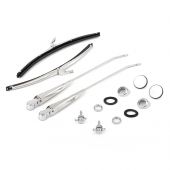 Mini windscreen wiper kit in stainless steel