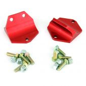 Annodised Alloy Solid Front Subframe Rear mounts pair 