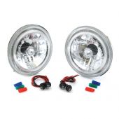 Crystal headlamps with angel eye for Classic Mini