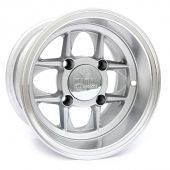 6 x 10 Mamba Wheel - Silver with polished rim
