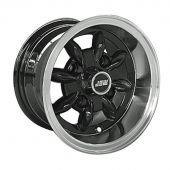 6 x 10 Minilight Wheel - Black/Polished Rim