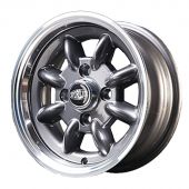 5 x 12 Superlight Wheel - Gunmetal/Polished Rim 