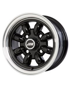 5 x 10 Minilight Wheel - Black/Polished Rim
