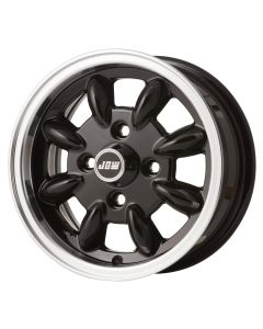 5 x 12 Minilight Wheel - Black/Polished Rim