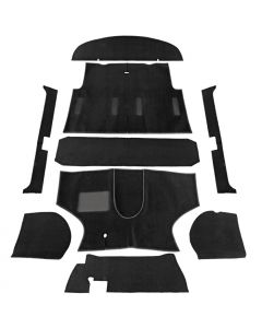 Refresh your RHD Mini - Black Concours Carpet Set. Precision-tailored for 1960s Cooper models onward.