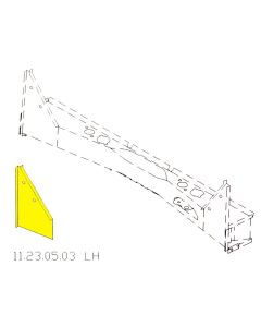 MCR11.21.00.88 RH Inner wing rear repair - Mini Mk1, Van & Pick-Up