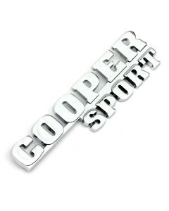 Classic Mini Chrome Cooper Sport Rear Boot Badge
