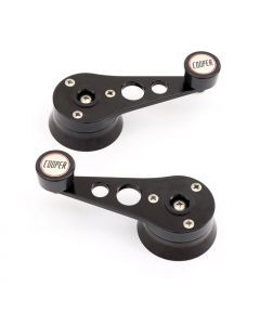 Cooper Alloy Billet Window Winders - Black