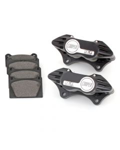 Cooper 7.9" Vented 4 pot Alloy Caliper and Pad Kit in Black for Classic Mini