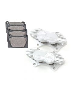 Cooper 7.9" Vented 4 pot Alloy Caliper and Pad Kit - Silver