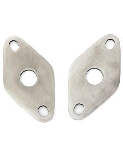 SMB108 Classic Mini top arm retaining plates (2A4327), stainless steel pair