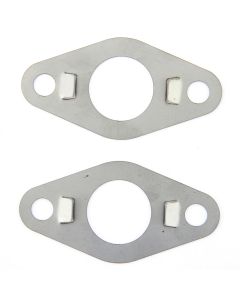 smb169 Pair of front subframe tower bolt lock tabs (21A1470) in stainless steel for all Mini models pre 1976.