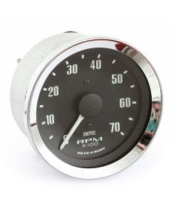 Smiths Tacho - 7000 rpm - Black with Chrome ring 