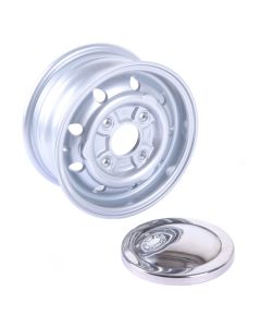 4.5" x 10" Mini Cooper S replica alloy wheel finished in silver