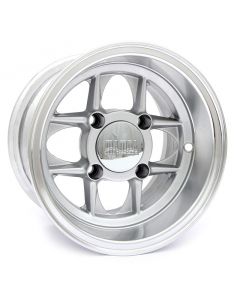 6 x 10 Mamba Wheel - Silver with polished rim