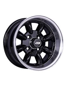 6 x 12 Minilight Wheel - Black/Polished Rim