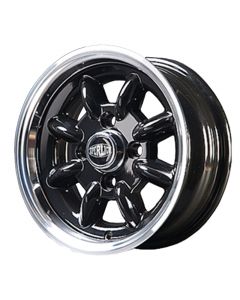 5 x 12 Superlight Wheel - Black/Polished Rim
