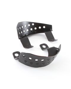 WRRP019B Works replica front brake hose protector brackets pair - black