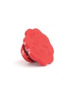 GFE6007 Original type red oil filler cap as fitted to later type Minis with the finned type rocker cover.