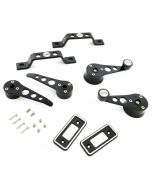 Cooper Alloy Billet Door Furniture Kit - Black