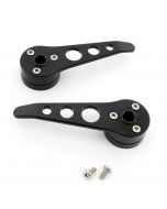 Cooper alloy billet door openers - black for Classic Mini