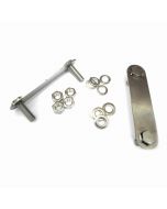 Front Subframe Rear Floor Mounting Bracket - Pair - Stainless Steel