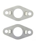 smb169 Pair of front subframe tower bolt lock tabs (21A1470) in stainless steel for all Mini models pre 1976.