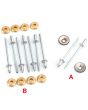 13H743SET 10 x Rivets for door moulding (14A9774 LH, 14A9773 RH) on Mini Mk1-2 models