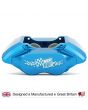 Blue 7.9'' Mini Sport Vented 4 Pot Alloy Calipers