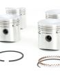 Close up of Mini 998cc standard size dished top pistons 
