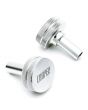 Classic Mini Cooper Engraved Rocker Cover Buttons - Silver