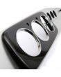 PMY526 Mini Alloy 3 Clock Dashboard - with 3 extra clock holes - LHD 