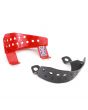 WRRP019B Works replica front brake hose protector brackets pair - black