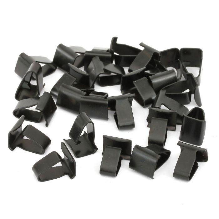 14A6585KIT Set 26 - Boot lid seal metal clip for all Mini Mk1/2/3 models, to fix the rubber seal to the boot lid. Reproduction Part