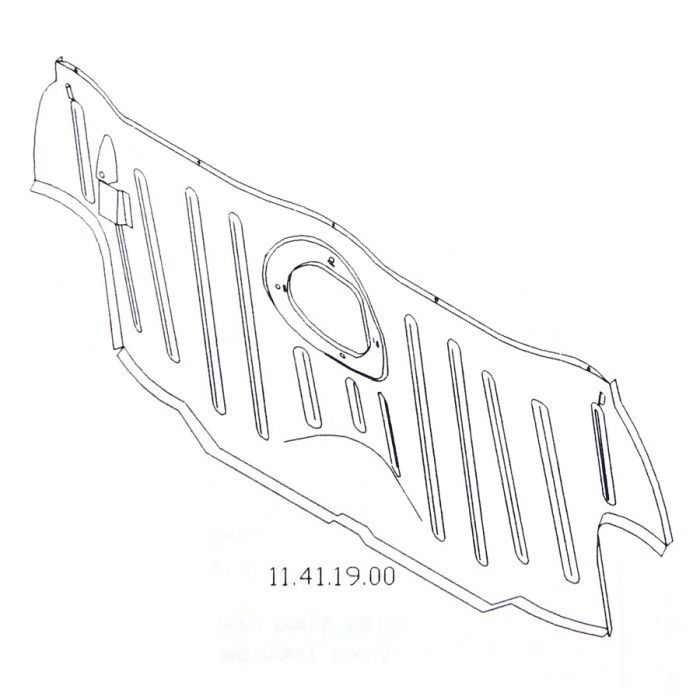 MCR11.41.19.00 Rear Seat Bulkhead - Mini MK1-2