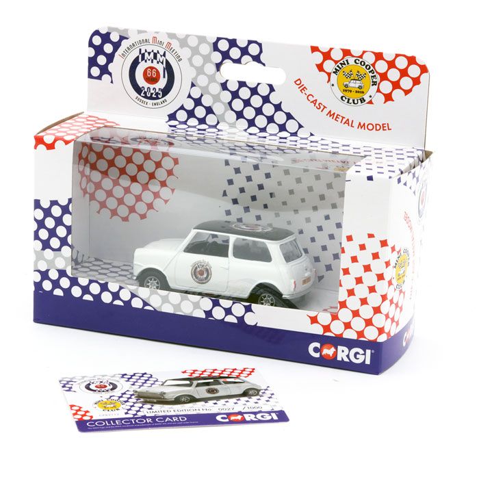 LIMITED EDITION Corgi MIni die-cast souvenir model produced exclusively for the IMM 2025.