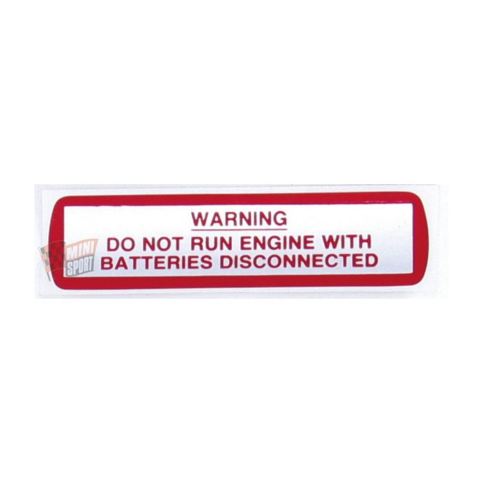 Battery Disconnect Sticker 