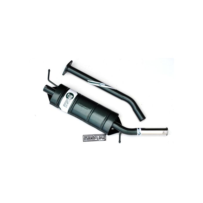 LS004AC Maniflow 1 7/8" Single Box Carb Cat Back Side Exit Mini System
