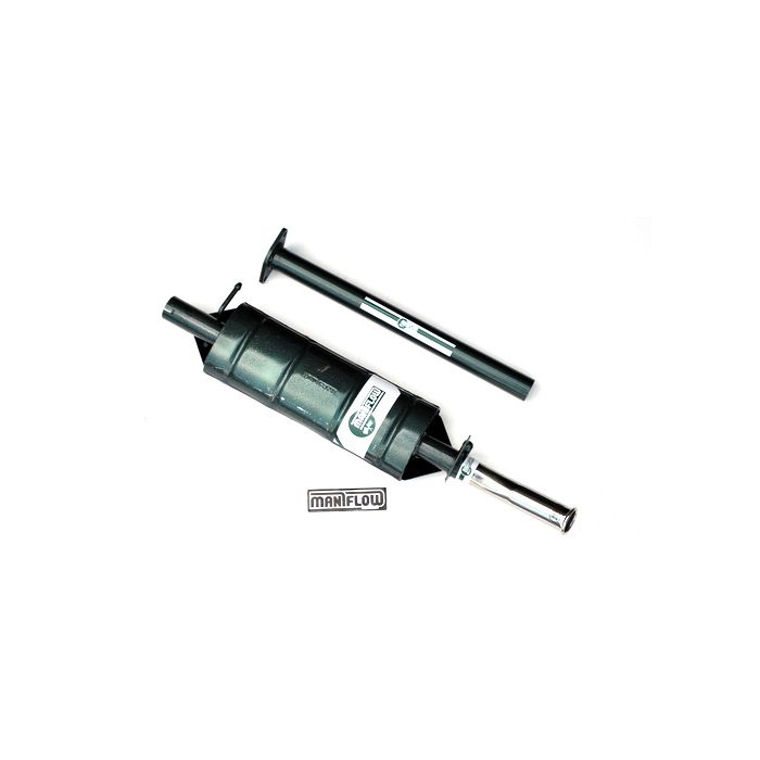 LS004BC Maniflow 1 7/8" Single Box Carb Cat Back Centre Exit Mini System