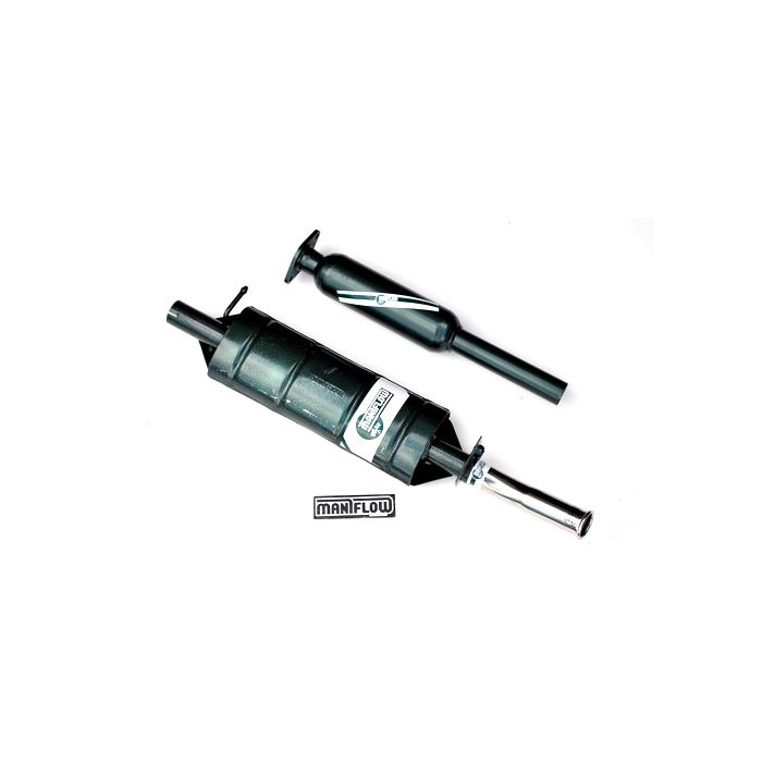 LST004BC Maniflow 1 7/8" Twin Box Carb Cat Back Centre Exit Mini System