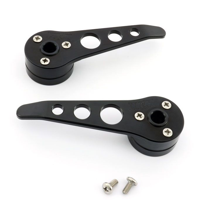 Cooper door openers in black for classic Mini