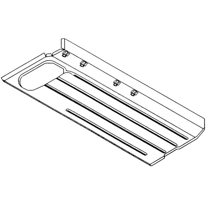 MCR21.31.04.18 Right half floor assembly with complete sill assembly, inner and outer, Mini Estate and Traveller