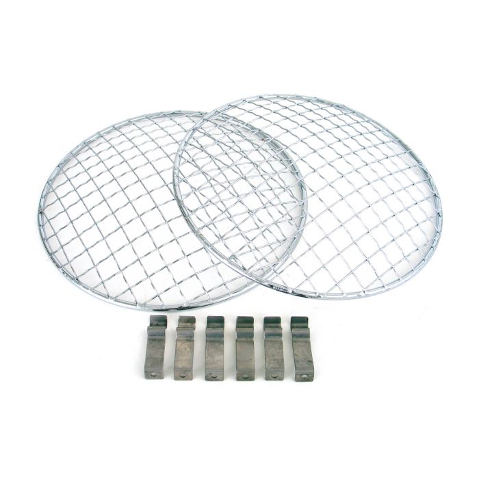7" Headlamp Guards in Stainless Steel for Classic Mini (Pair)