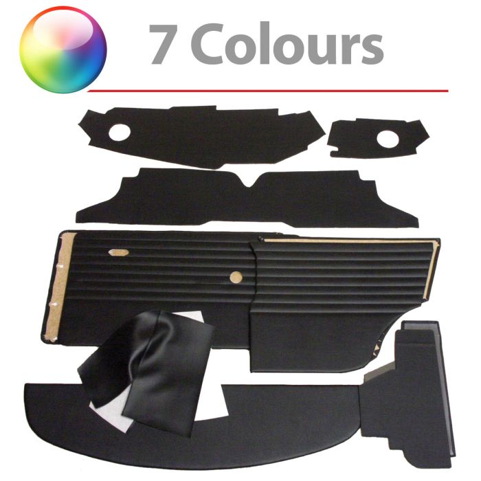NCMTK3044 12 piece interior panel kit, Monte Carlo style to suit Mini saloon '70 on, RHD with offset speedo