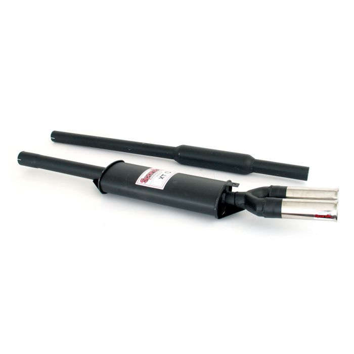 Sportex Centre Exit Twin Silencer Exhaust System - 2.25'' Twin Tailpipe 