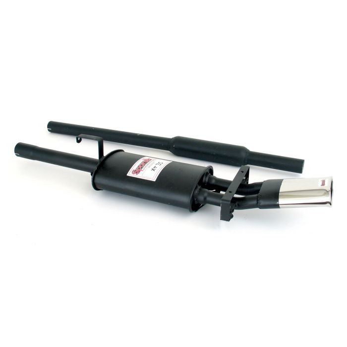 Sportex Centre Exit Twin Silencer Exhaust System - Oval Boxster style Tailpipe 