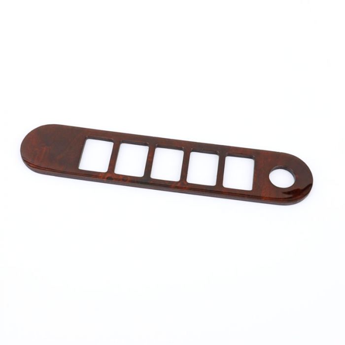 Burr Walnut 5 Hole + 1 Switch Panel for classic Mini